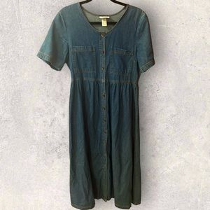 Vintage Jasmine Rose Cotton Maxi Dress